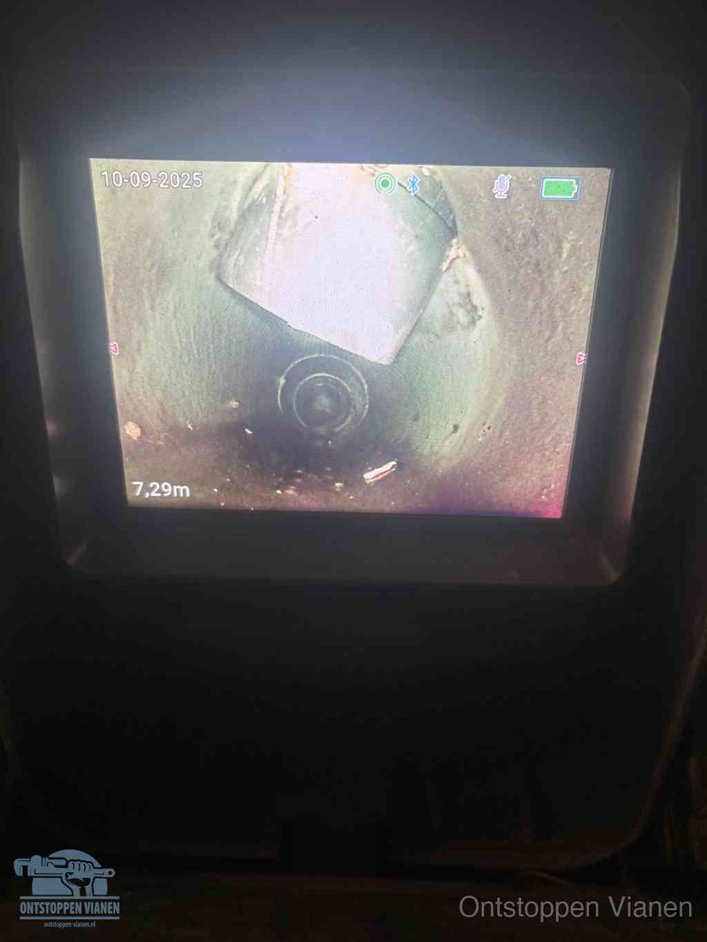 Rioolverzakking camerabeeld in Vianen