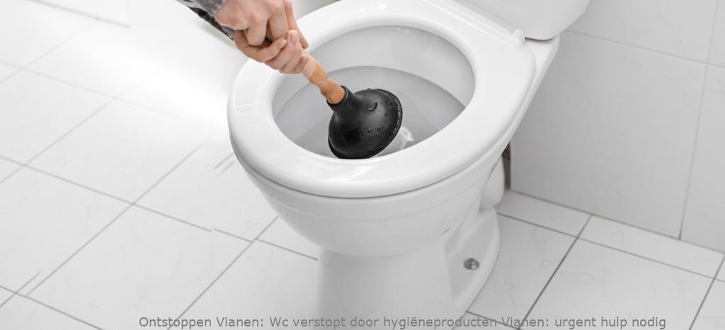 Wc verstopt door hygiëneproducten Vianen: urgent hulp nodig